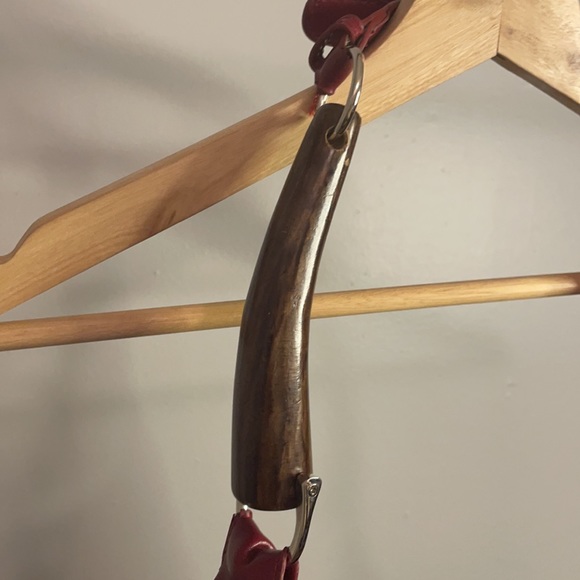 RARE Dolce & Gabbana Red Maroon Layered Handbag - Picture 5 of 13